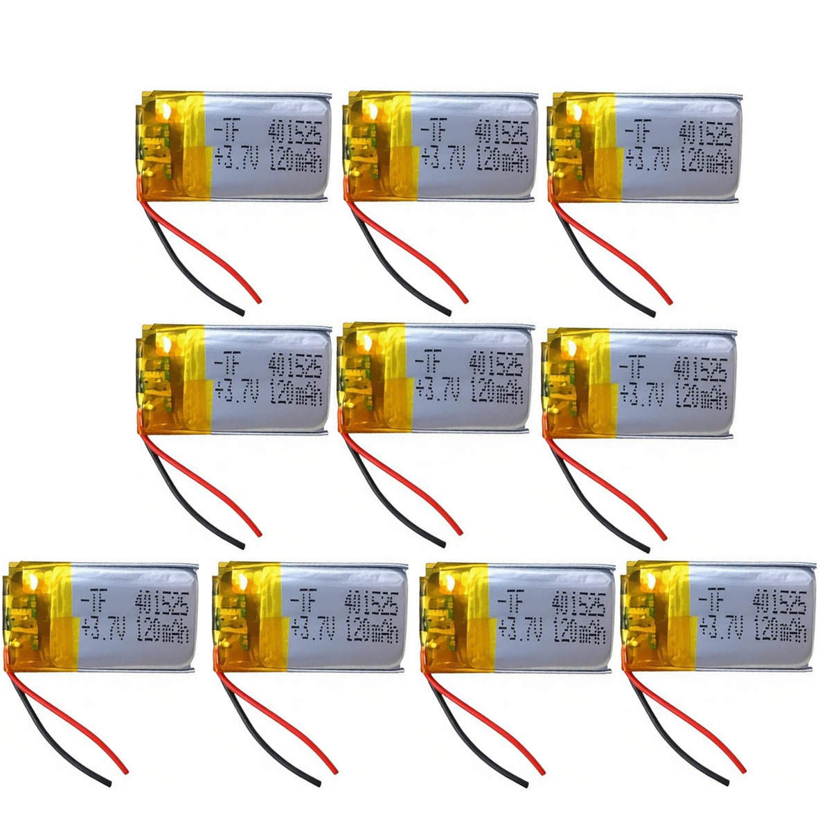 Smartwatch Headset - 10PCS 3.7V 120mAh 401525 Lithium Polymer