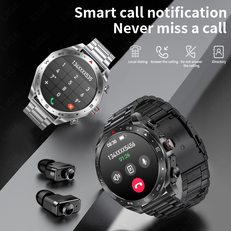 LIGE Smartwatch With Earbuds B - огляд і ціна Smartwatch Headset