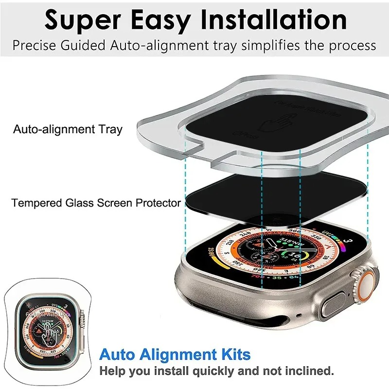 Tempered Glass for Apple Watch - огляд і ціна Watch Case Bumper