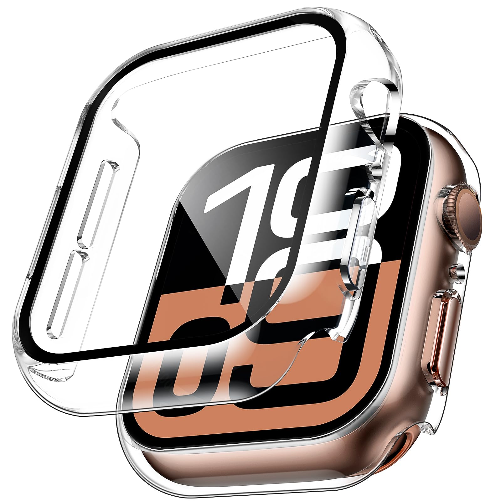 2pcs Tempered Glass Case For A - огляд і ціна Watch Case Bumper