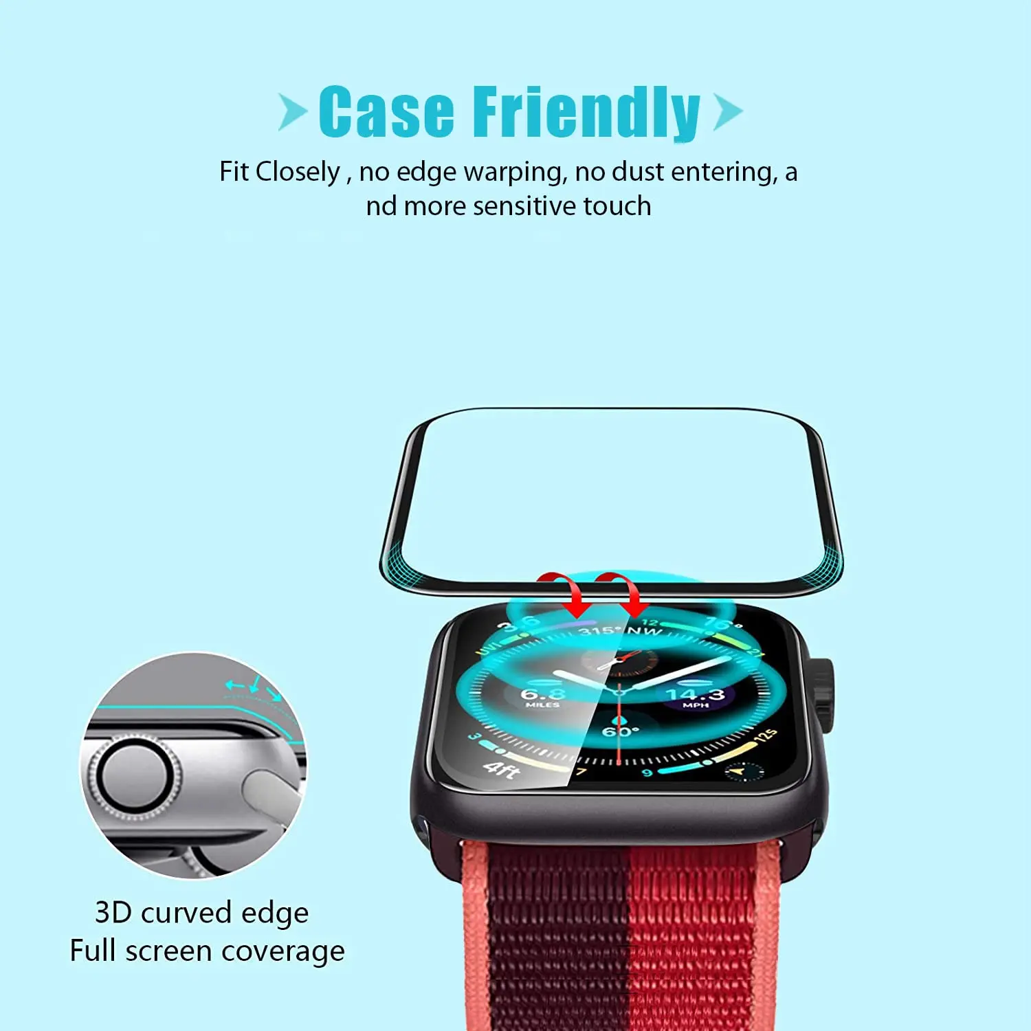 Screen Protector 3D Tempered F - огляд і ціна Watch Case Bumper