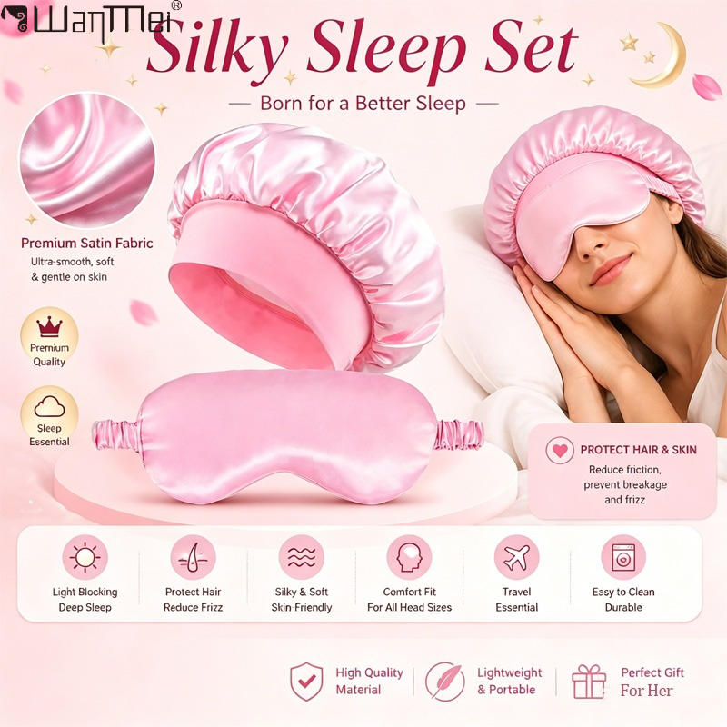  Satin Bonnet Sleep Eye Mask  - огляд і ціна Milanaise Mesh Band