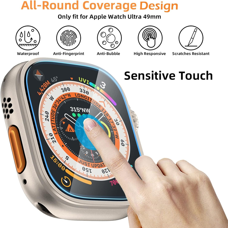 Tempered Glass For Apple Watch - огляд і ціна Watch Case Bumper