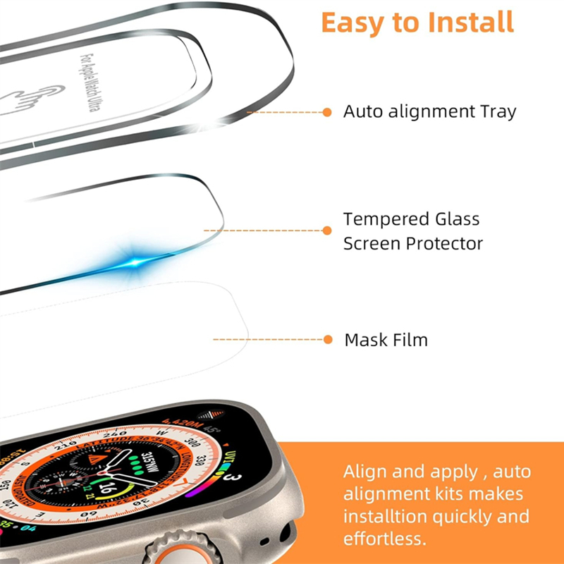 Tempered Glass For Apple Watch - огляд і ціна Watch Case Bumper