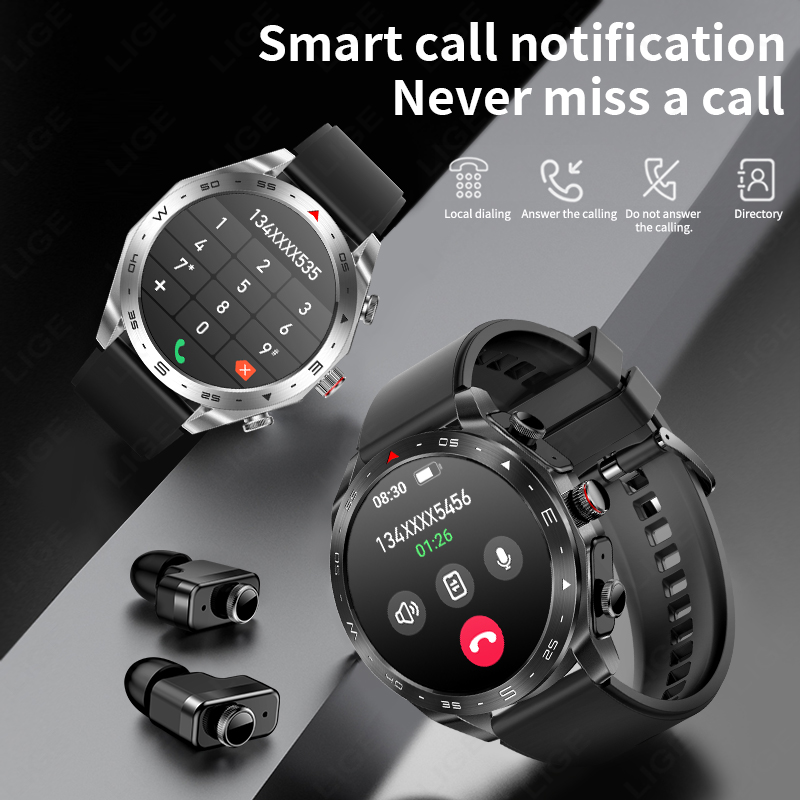 LIGE TWS 2‑in‑1 Smart Watch wi - огляд і ціна Smartwatch Headset