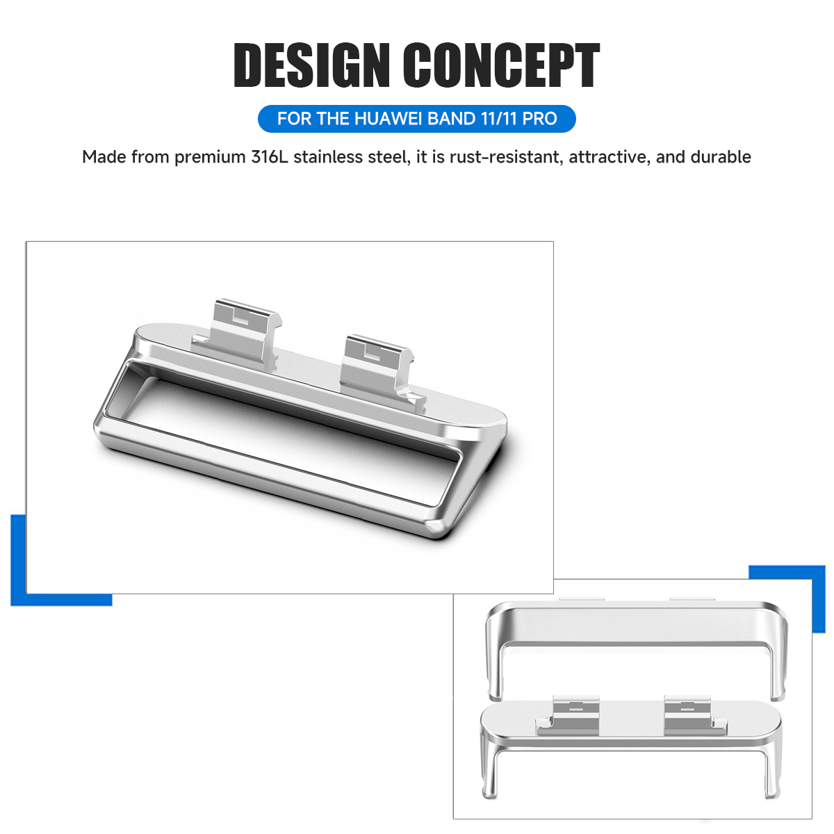 18mm 1Pc Adapter for Huawei Wa - огляд і ціна Watch Band Connector
