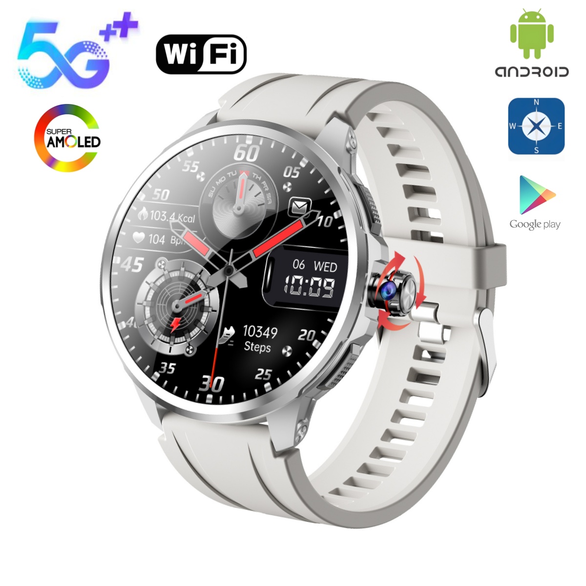4G 5G LTE Android System 1.95  - огляд і ціна Smartwatch Instagram
