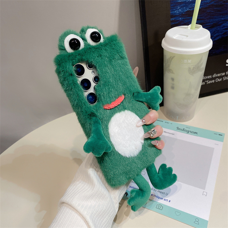Plush Frog Phone Case, Cute Gr - огляд і ціна Samsung Galaxy S25